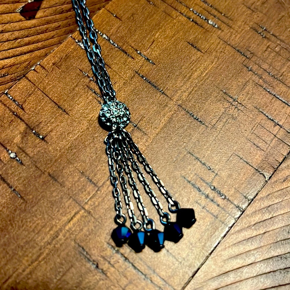 2000’s Givenchy Necklace with Blue Crystals